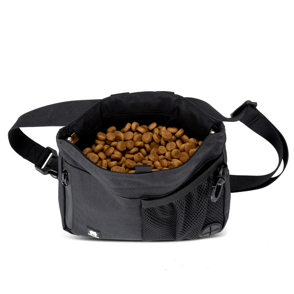 Winhyepet-bolsas de entrenamiento para perros, contenedor de comida para aperitivos, recompensa, alimentador de cintura interactivo con Clip ajustable, cinturón de cintura - imagen 4