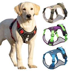 Arnés reflectante ajustable para perros – Paseo y entrenamiento