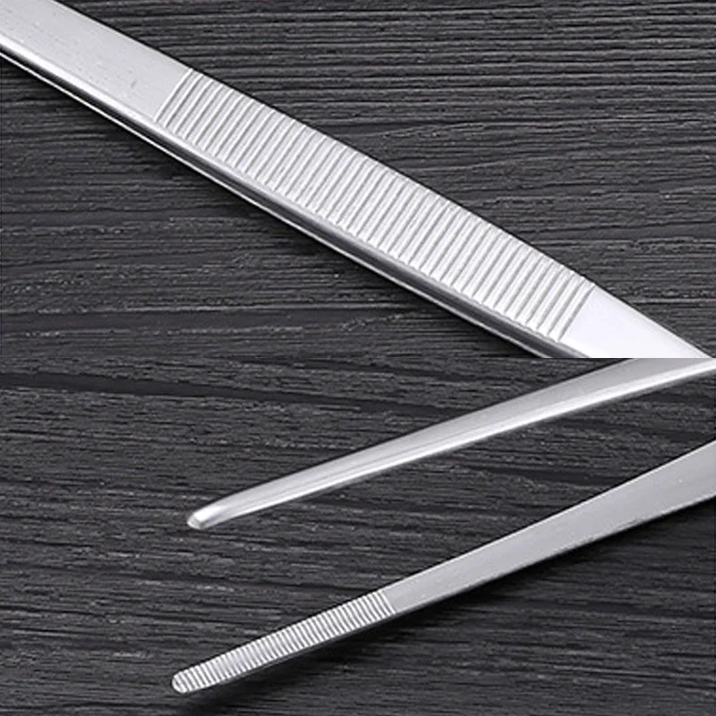 Pinzas de acero inoxidable súper gruesas para acuario, codo recto, Clip para césped y agua de Coral, pinzas para arrecife de camarones y mascotas, limpiadores de tanques de peces - imagen 4