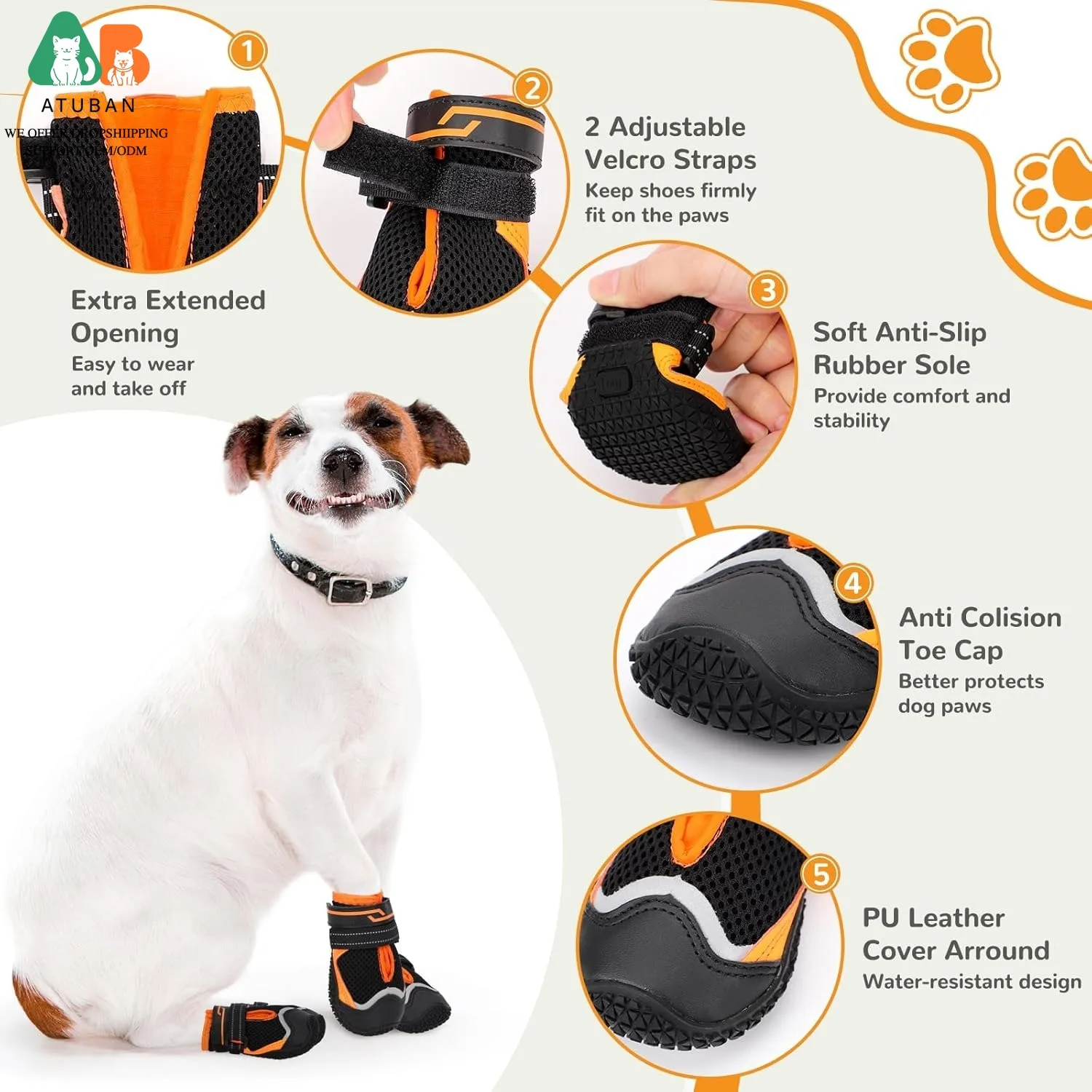 Botas protectoras de patas para perros – Ideales para suelo caliente - imagen 4