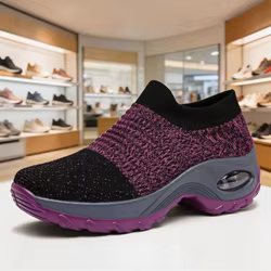 Zapatillas voluminosas de plataforma para mujer – Verano tejido
