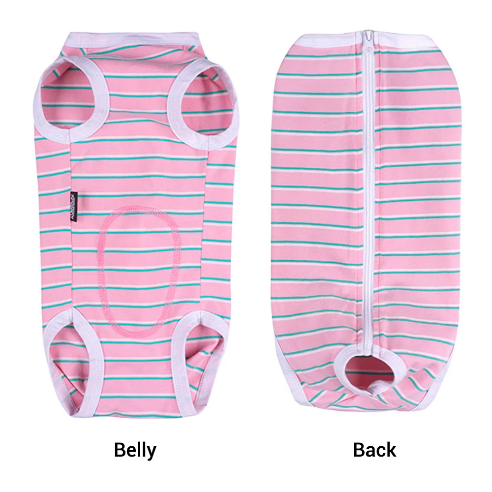 Traje de recuperación para perros después de la cirugía, camisa de recuperación, chaleco antilamer, pañal para perros, bragas sanitarias para perros, rayas para cachorro masculino o femenino - imagen 2