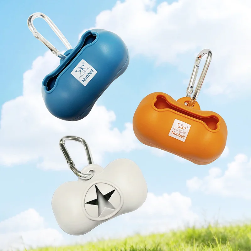 Dispensador silicona portátil bolsas excrementos perro – Duradero exterior - imagen 4