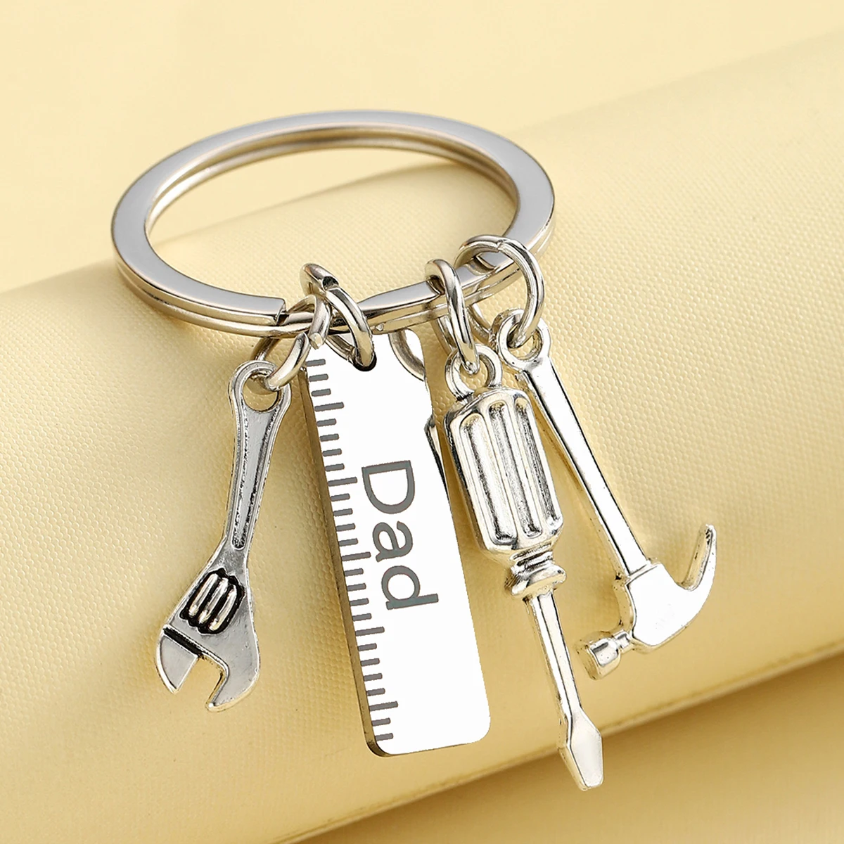 Llavero Mini Juego de Herramientas, Papá, Destornillador con Regla, Martillo, Llave, Destornillador Regalo de Cumpleaños, Regalo del Día del Padre - imagen 2