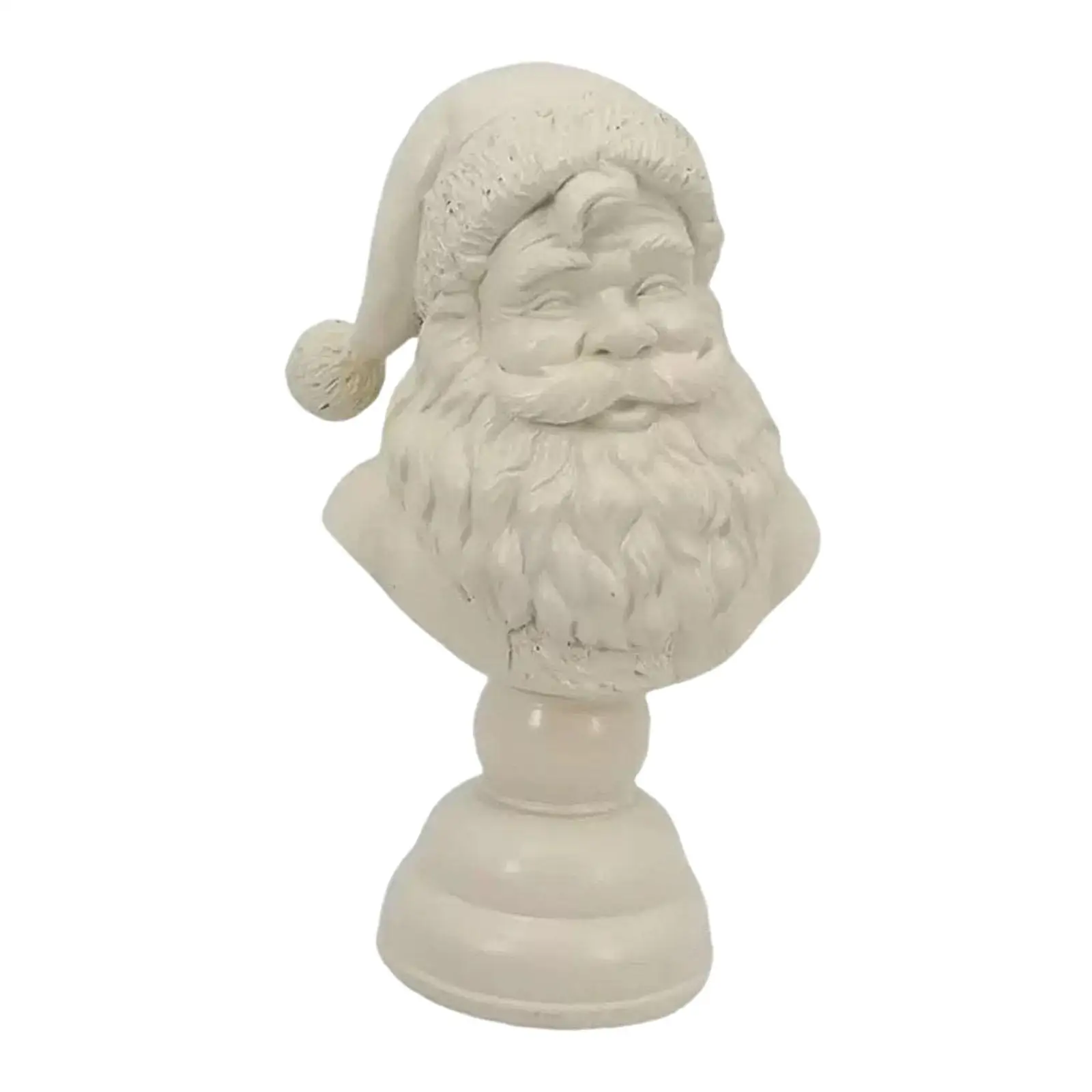 Santa Claus Half Body Statue Resin Sculpture Table Centerpieces Gift Crafts for
