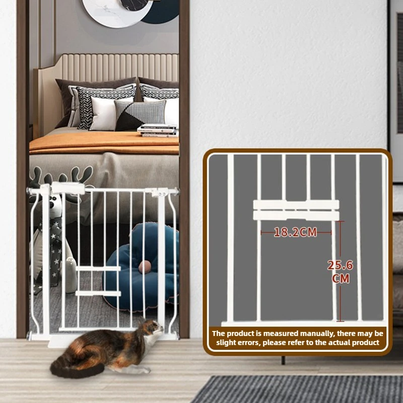 Valla para mascotas de 92CM de alto, puerta magnética para gatos, vallas para perros de escalada, parque interior, puerta bidireccional portátil, suministro abierto para mascotas