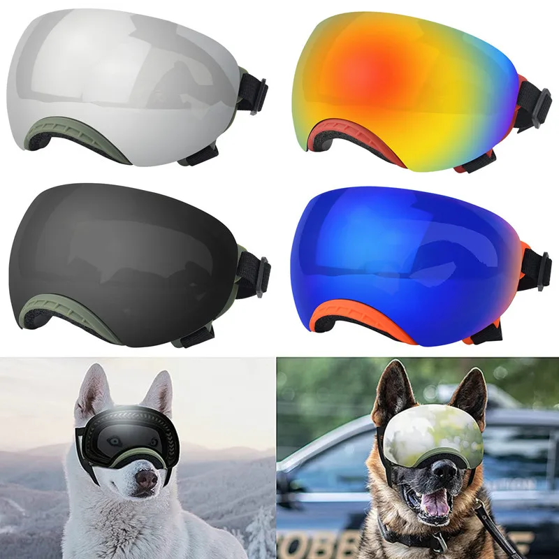 1 suministros para mascotas, gafas magnéticas para mascotas, gafas magnéticas para perros medianos y grandes, gafas de sol con protección UV a prueba de viento y nieve - imagen 2