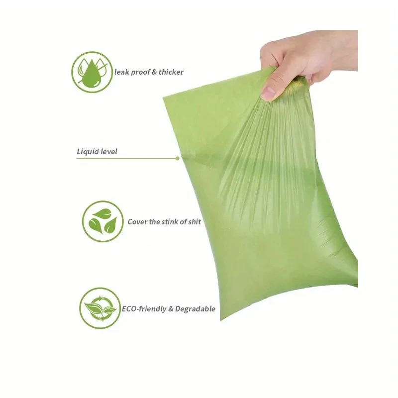 Bolsas gruesas para excrementos de perros, bolsa de basura a prueba de fugas para mascotas, para caminar al aire libre, 120 Uds./240 Uds.