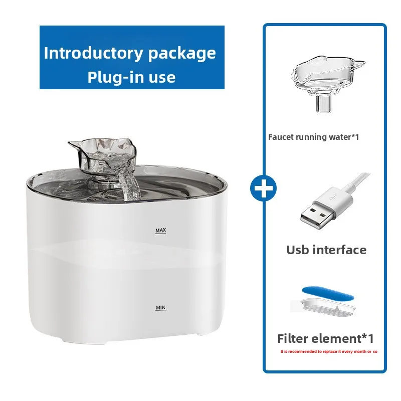 Bebedero automático con filtro para gatos y perros – Fuente de agua en movimiento - imagen 5