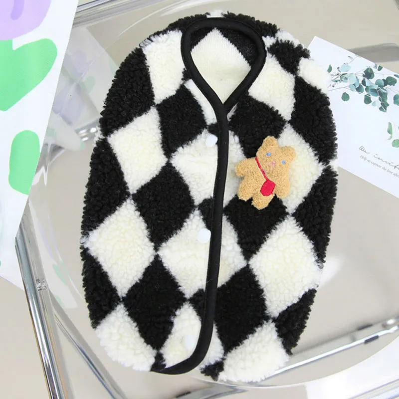 Ropa para perros, chaqueta sin mangas de lana de invierno para perros pequeños y medianos, ropa para mascotas Dachshund Shih Tzu, chaleco, disfraz, chaqueta para cachorros - imagen 5