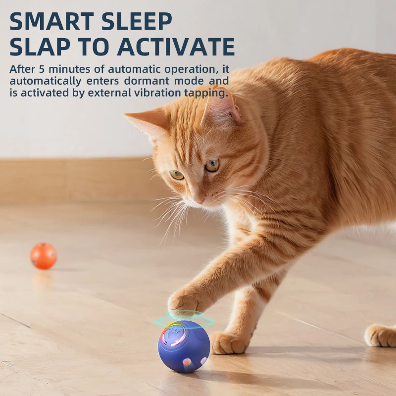 Nueva pelota de juguete móvil automática para perros, pelota de juguete interactiva para masticar con USB inteligente para saltar, juguetes para cachorros, regalo - imagen 4