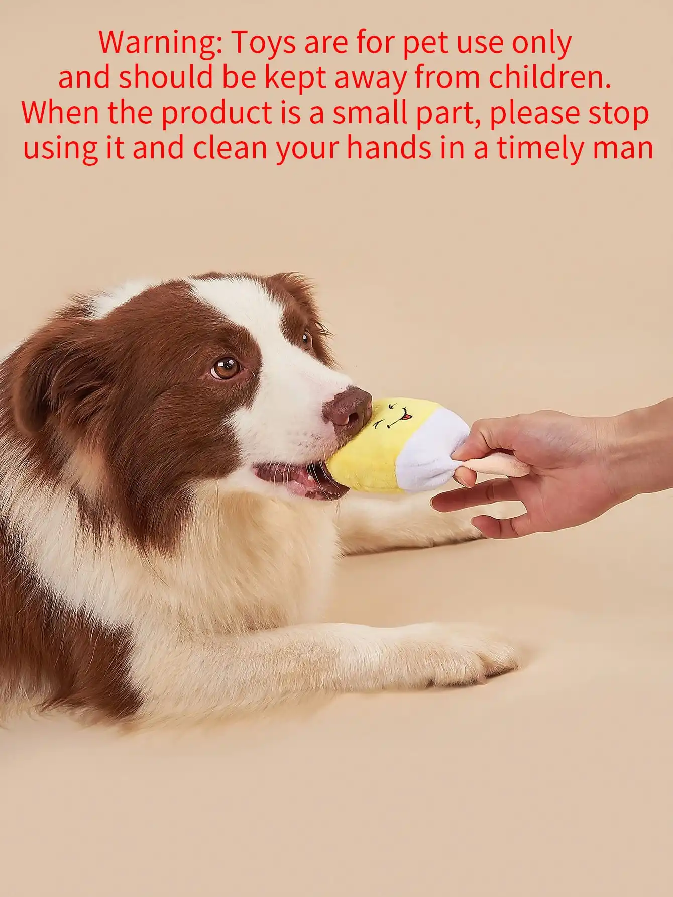 Juguete interactivo para gatos y perros – Peluche helado sonriente - imagen 2