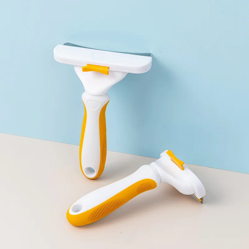 Cepillo para perros, cuidado del cabello para gatos, accesorios de aseo, suministros, removedor de pelo para mascotas, peine anudado, perros grandes, pelo corto, antipéridos - imagen 5