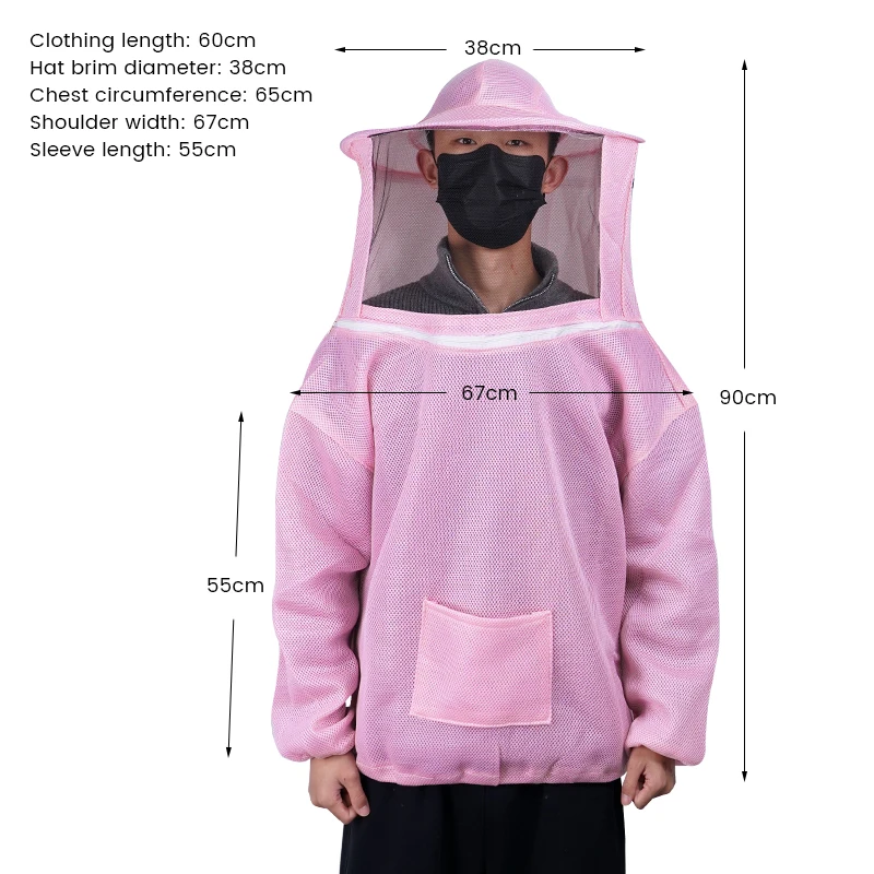 Traje protector de apicultura de cuerpo completo, ropa de apicultor antiabejas con sombrero, traje de apicultura plegable, chaqueta, velo, herramientas de apicultor - imagen 3