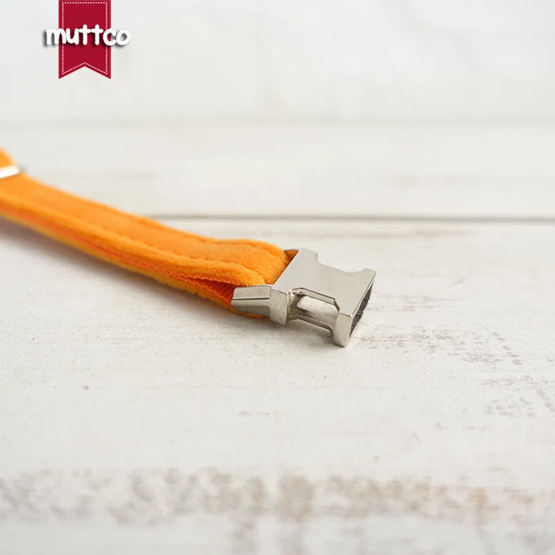 MUTTCO-collares de gato con grabado al por menor, diseño personalizado, collar hecho a mano el naranja, 2 tamaños, UCC147 - imagen 3