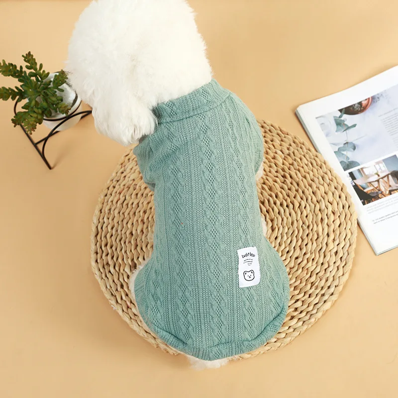 Suéter para cachorros y gatos, ropa cálida de invierno para perros pequeños, chaleco tejido para mascotas, disfraz de perro salchicha, suéteres Schnauzer Chihuahua Yorkie - imagen 3
