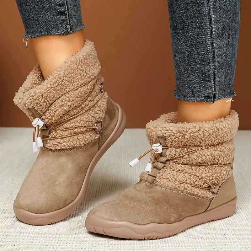 Botas de nieve para mujer - moda otoño-invierno con forro cálido