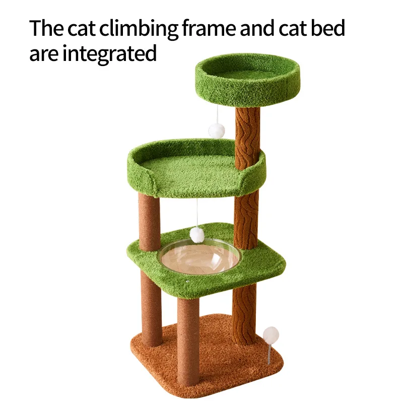 Árbol de lujo para gatos, torre rascador para gatos, muebles, accesorios, Catnap, gatito, modelo grande, árboles para gatos de Sisal, suministros para mascotas - imagen 5