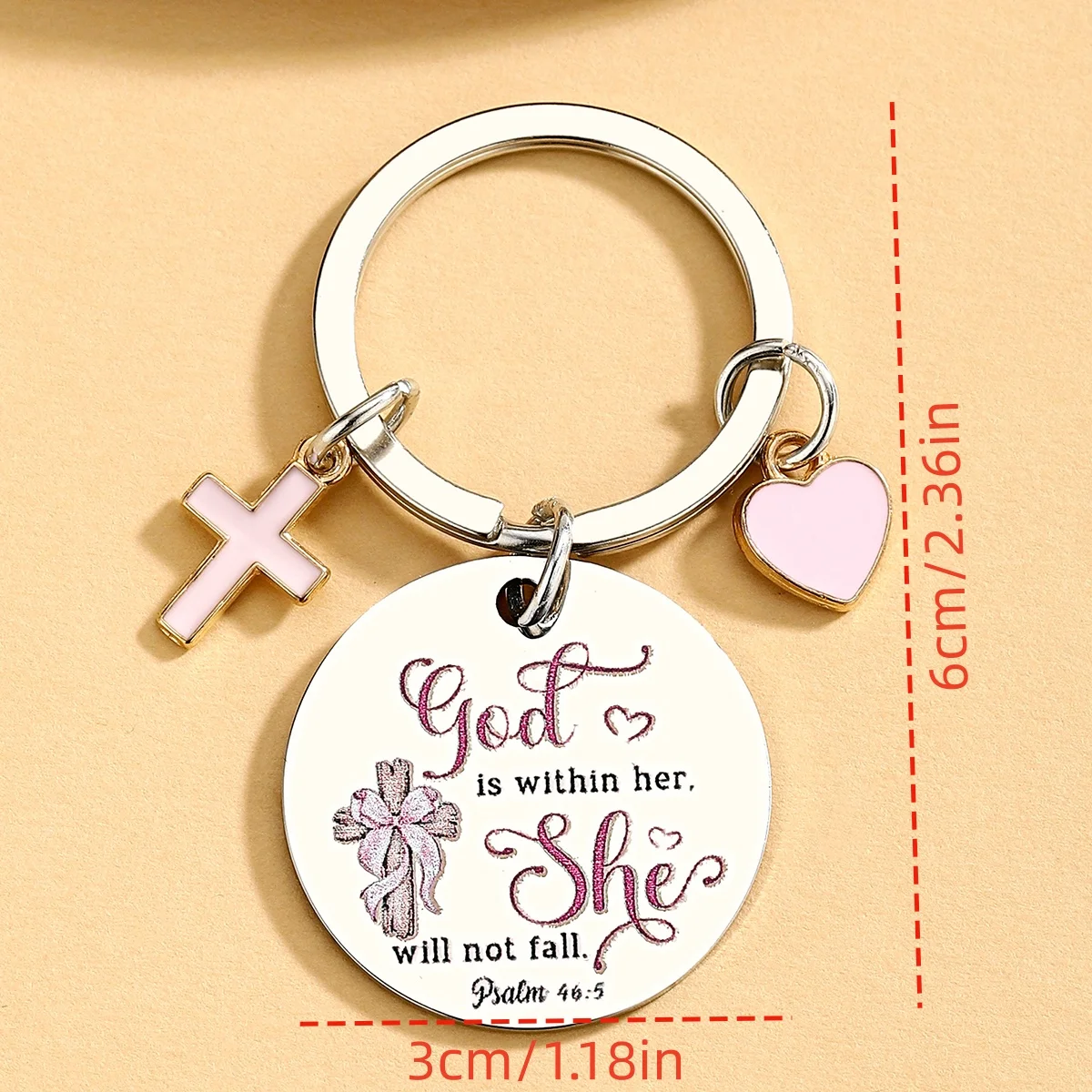 Regalos de bautismo religioso cristiano para niñas y mujeres, regalos de confirmación de primera comunión para hija, llavero para chicas adolescentes - imagen 3