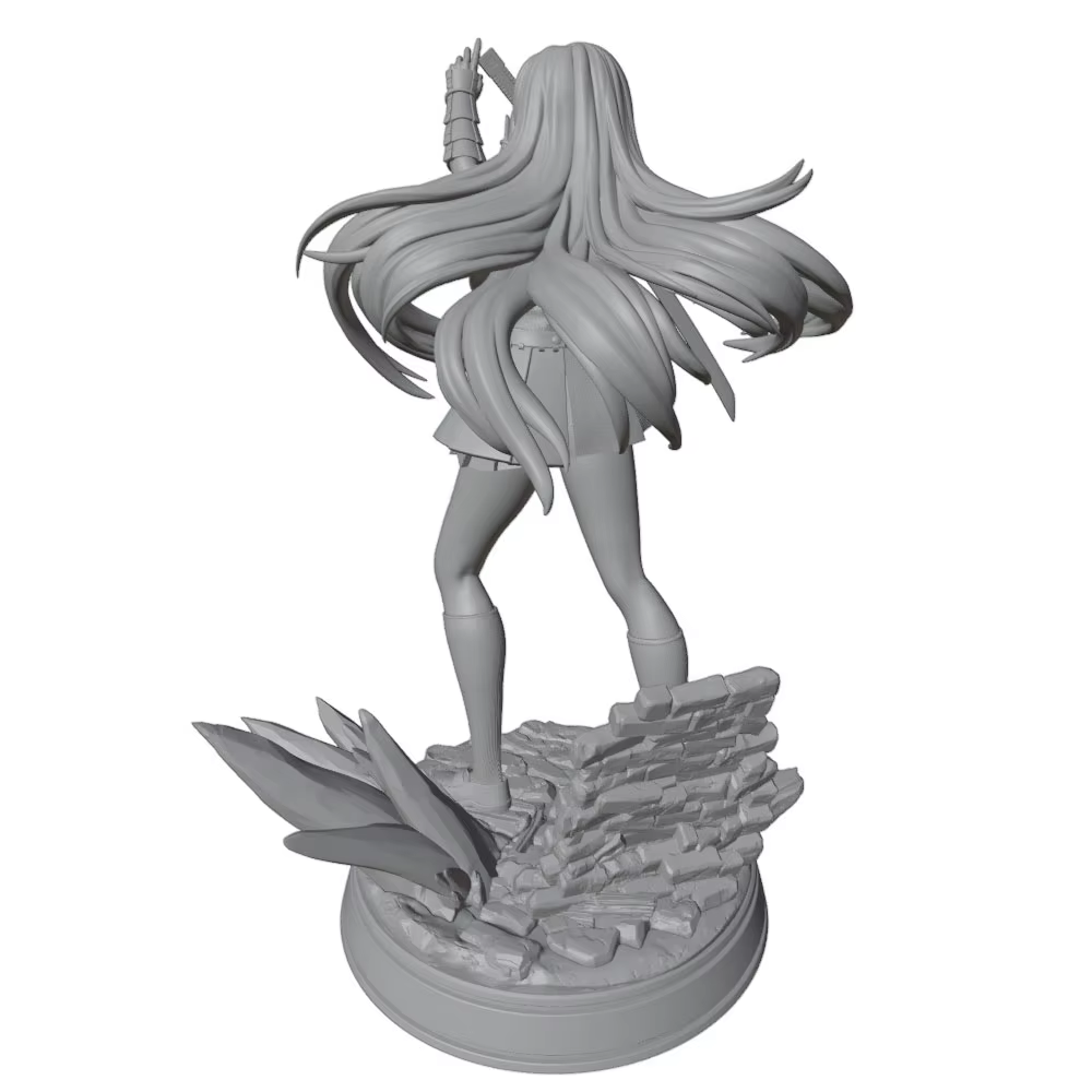 Miniatura 1/24 personaje anime para coleccionistas – Figura sin pintar - imagen 4
