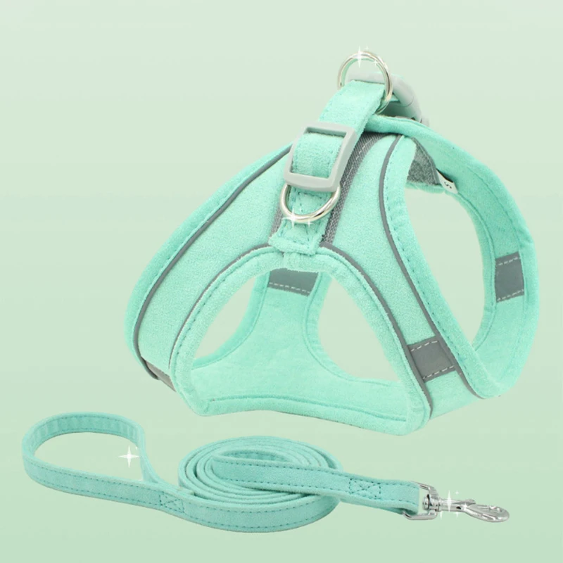 Conjunto de arnés y correa para perro, chaleco ajustable para cachorro pequeño y gato, accesorios para mascotas, Chihuahua, York, caminar, correr - imagen 3