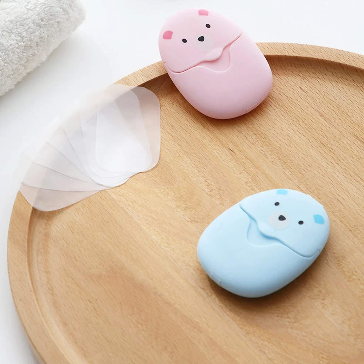 50 unids/caja de hojas de jabón de papel suaves solubles en agua: limpieza profunda, hidratación y no irritante para pieles sensibles - imagen 2