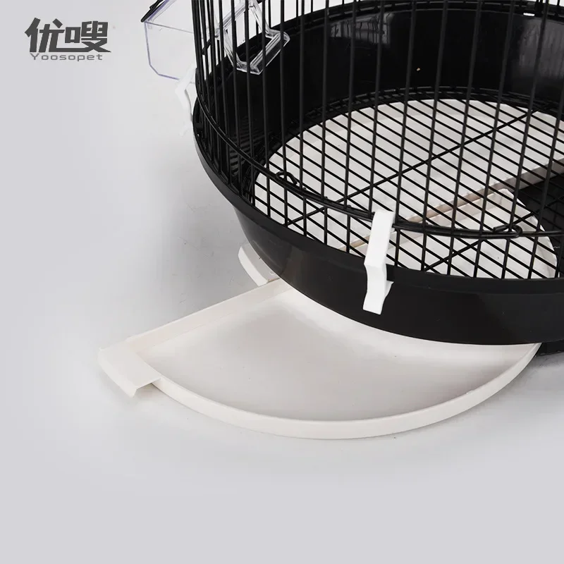 Jaulas redondas para pájaros de arte europeo, jaula para loros, diámetro 33CM de alto, 74CM, nido para pájaros - imagen 2