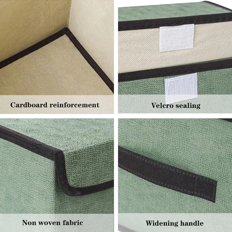 Caja de almacenamiento plegable no tejida para mascotas, organizador para juguetes, aperitivos, ropa y accesorios para perros y gatos, contenedor plegable con tapa - imagen 4