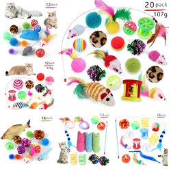 Túnel con ratón para gatos – Juguete interactivo plegable