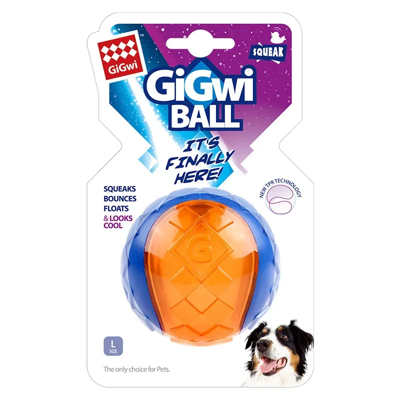 Pelota de juguete con sonido de oliva para perro, juguete para mascotas pequeñas y grandes, con dientes de molienda - imagen 4