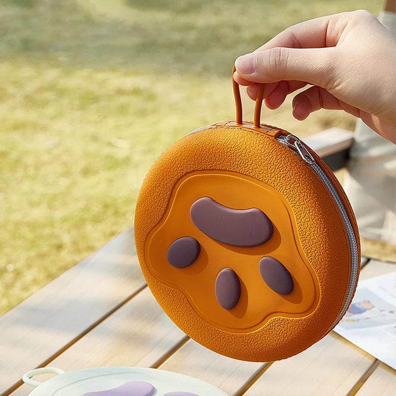 Cuenco plegable 2 en 1 para comida de mascotas, cuenco doble portátil de silicona para cachorros, cuenco para beber para perros de viaje al aire libre, cuencos plegables para gatos, cuencos para perros - imagen 5
