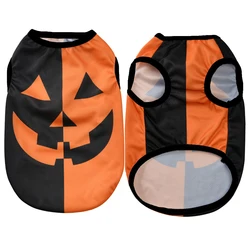 Camiseta de Halloween con calabaza para perros pequeños y medianos