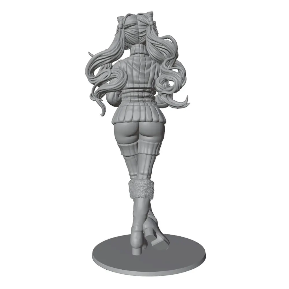 Kit miniatura figura con orejas de gato 1/24 – DIY sin pintar - imagen 3