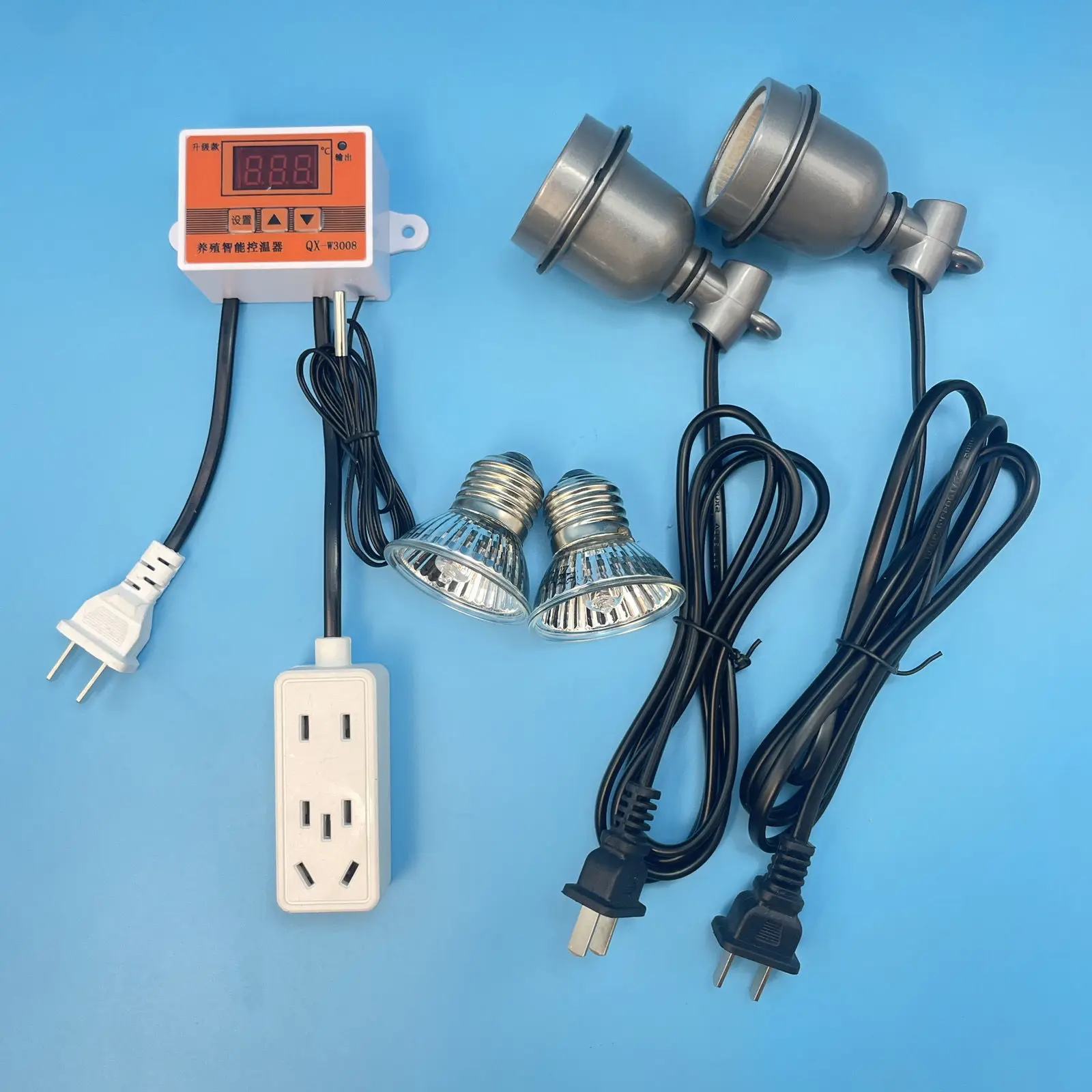 Lámpara de calefacción con termostato inteligente, lámpara cálida para pollos ruidosos y aves, lámparas de calefacción especiales para cría de temperatura constante - imagen 5