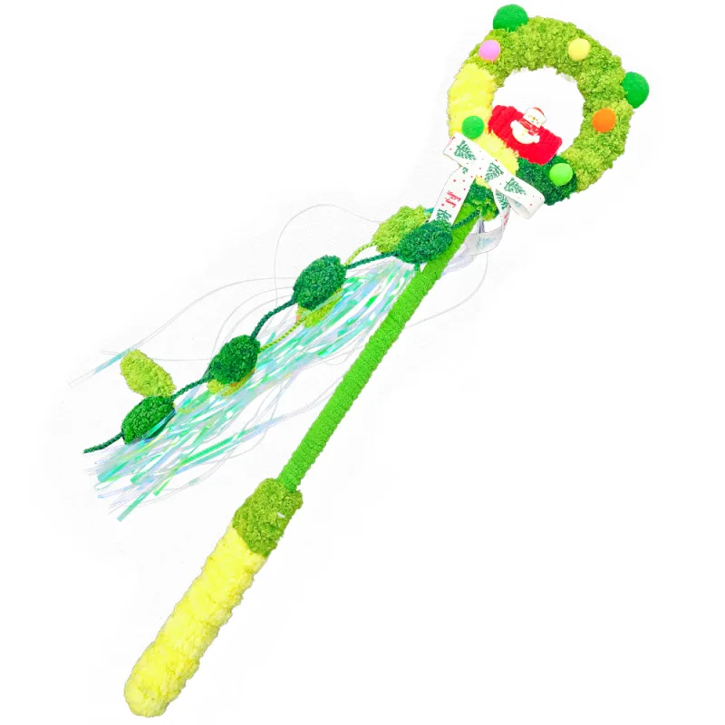 Palo para gato con voz para mascotas, árbol de Navidad, juguete de peluche para gatos, bola bonita, campana, juguetes para gatos, accesorios interactivos para gatitos - imagen 4
