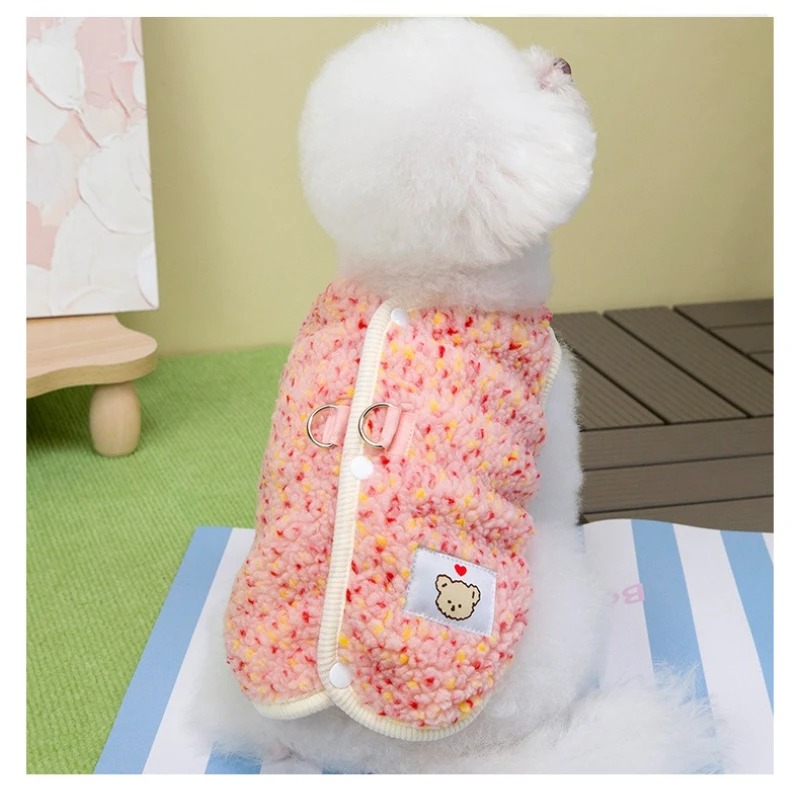Ropa para perros, ropa de otoño e invierno, chaleco grueso de algodón de princesa, productos para mascotas para perros pequeños gitanos
