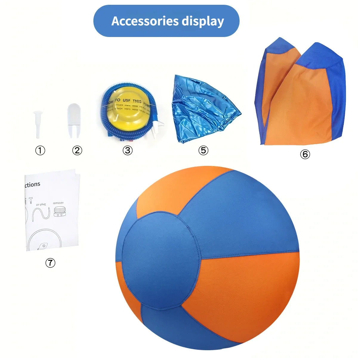 Pelota de rugido de 17 pulgadas para perros, pelota de entrenamiento inflable para perros, juguetes de doble capa, pelota grande resistente para perros para razas de pastor - imagen 2