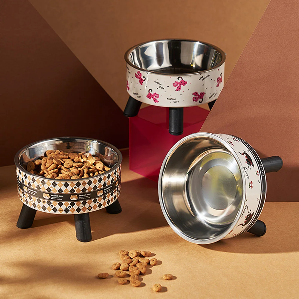 Bonita cuenco para comida para mascotas, diseño antideslizante y antideslizante, plato de alimentación desmontable para perros y gatos, seguro y duradero - imagen 5
