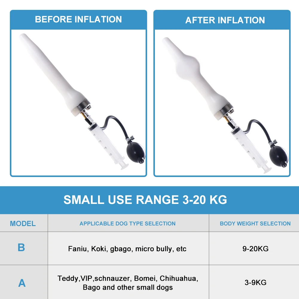 Kit de inseminación Artificial para perros, herramienta de gestión de cría de animales para perros de compañía de 2,5-90Kg, Kit de herramientas para perros caninos Ai, equipo veterinario - imagen 5