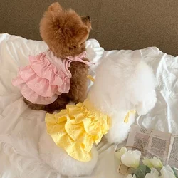 Camiseta sin mangas con lazo para perros pequeños – Ropa de verano