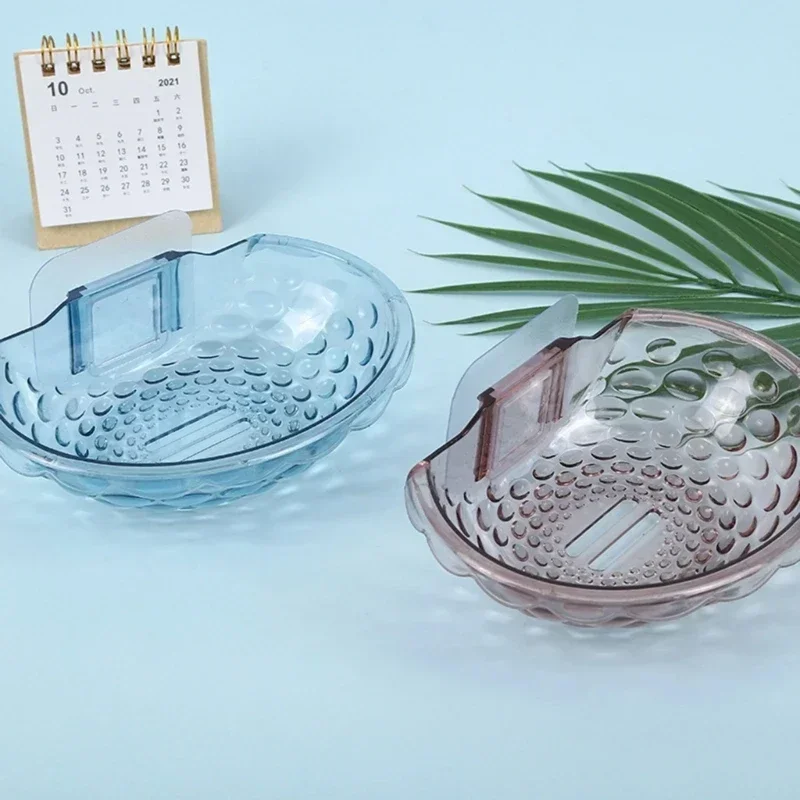 Soporte de jabón para platos, contenedor de esponja con gancho de pared para ducha, fregadero de cocina, adhesivo sin perforación, accesorios de baño, nuevo - imagen 4