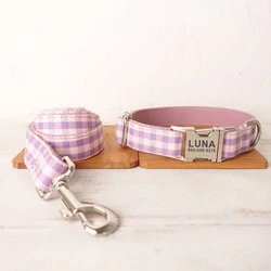 Collar perro personalizado ajustable con grabado gratis y etiqueta ID