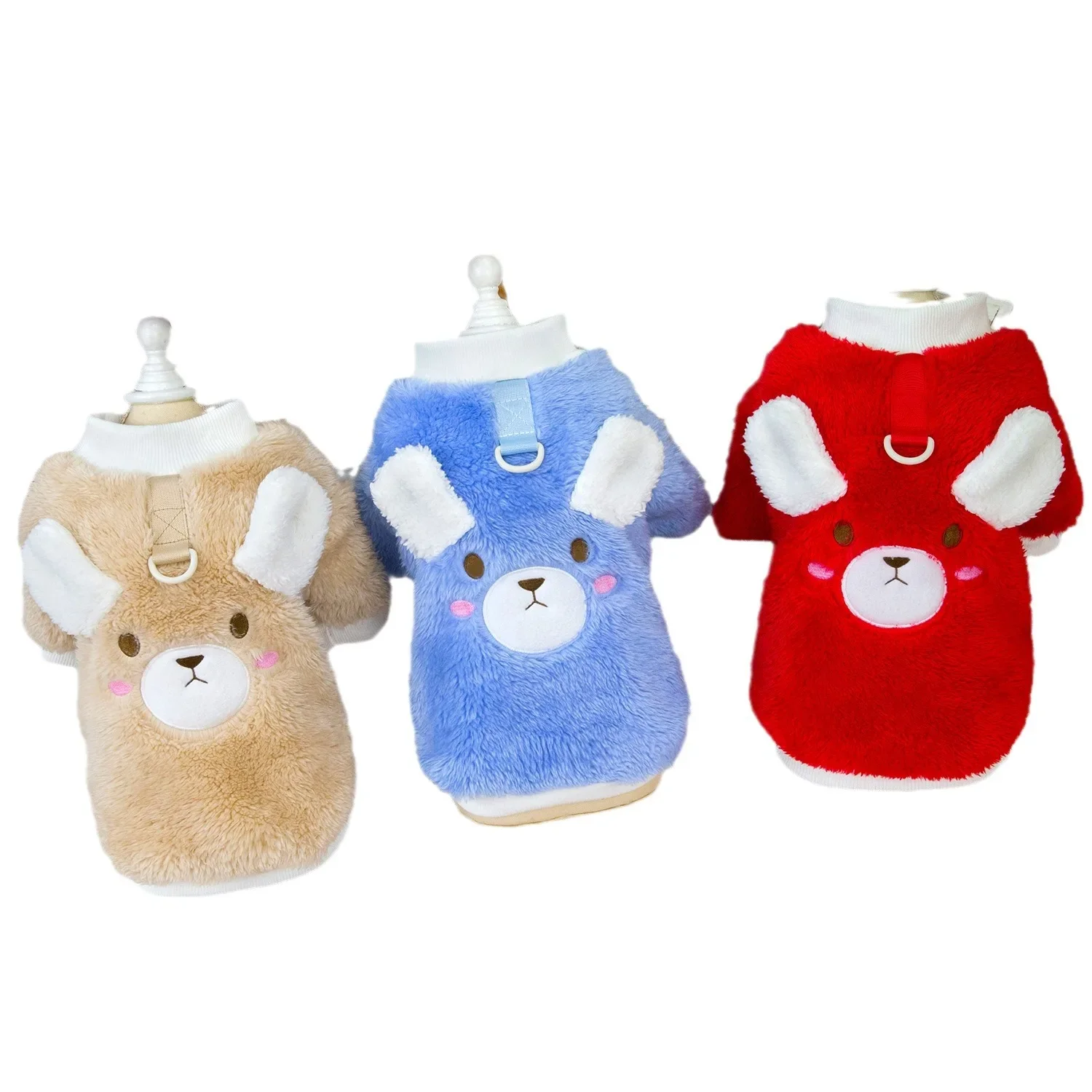 Ropa de invierno para mascotas, chaqueta para perros pequeños y gatos, ropa cálida de peluche para Chihuahua, disfraz de Bulldog Francés Shih Tzu, abrigos de Pug, trajes - imagen 5