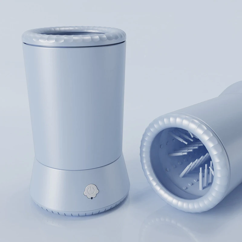 Lavadora eléctrica de patas de mascotas, limpiador portátil de patas de perro, taza lavadora de pies portátil, máquina de limpieza de pies cómoda, cepillos para perros - imagen 5