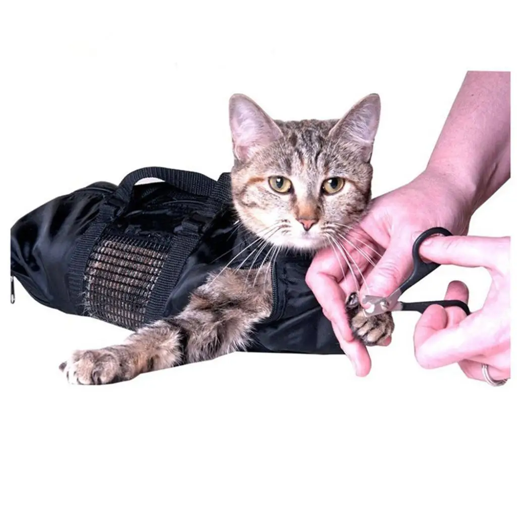 Cat Grooming Helper Pet Nail Trimming Bags Ear Cleaning Injecting 