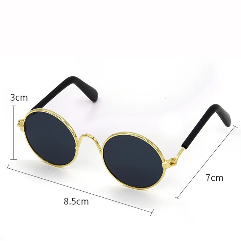 Gafas redondas Vintage para perro y gato, accesorios para fotos, accesorios para mascotas - imagen 4