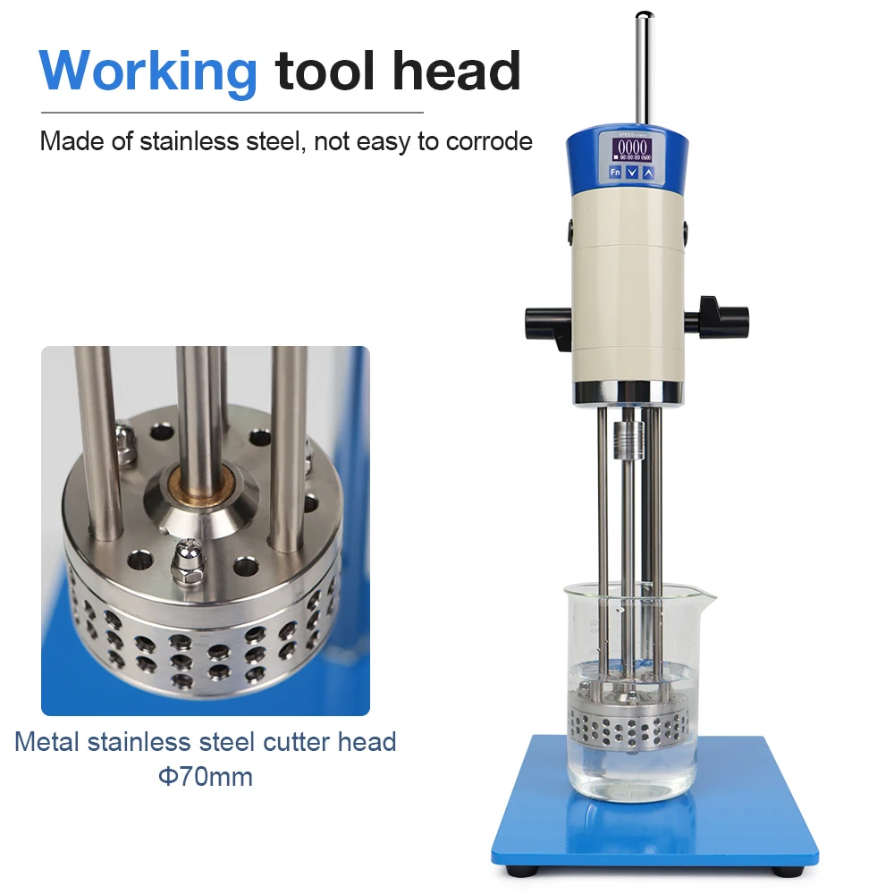 Mezclador Digital de 40L, homogeneizador eléctrico, emulsionante de corte, máquina mezcladora de cizalla homógena de 220V, agitador de laboratorio, agitador de alta velocidad - imagen 4