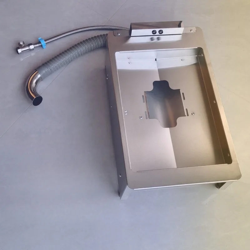 Inodoro con descarga para gatos, inodoro de acero inoxidable para mascotas, gatitos, perros pequeños, caja de arena para gatos, mascotas, gatitos, suministros de productos para cachorros - imagen 2