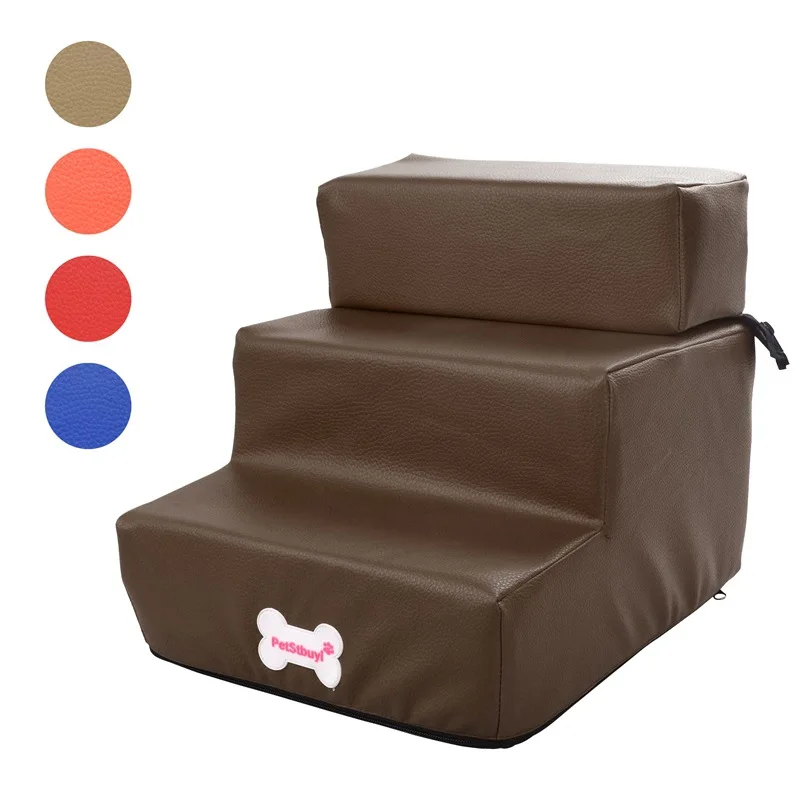 Cama antideslizante para perros pequeños y gatos, cubierta extraíble, productos para mascotas, Pug, 3 escalones - imagen 2