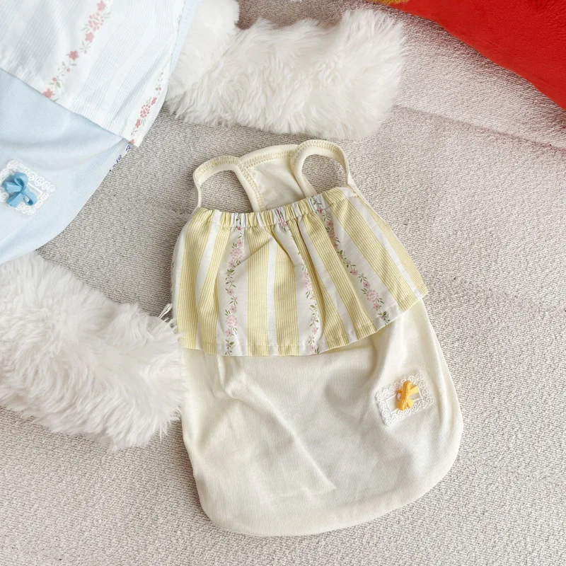 Falda con tirantes para perros pequeños – Ropa cómoda de verano para cachorros - imagen 4